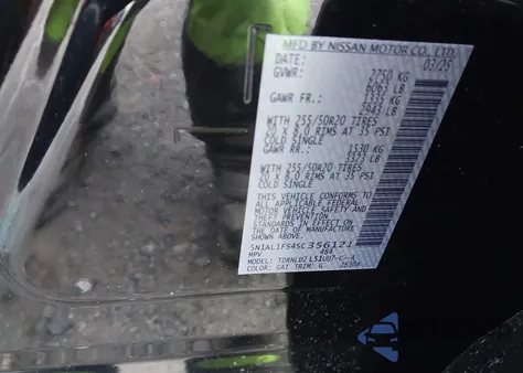 2025 Infiniti Qx60 Luxe Awd z USA, uszkodzony, nr VIN 5N1AL1FS4SC356121